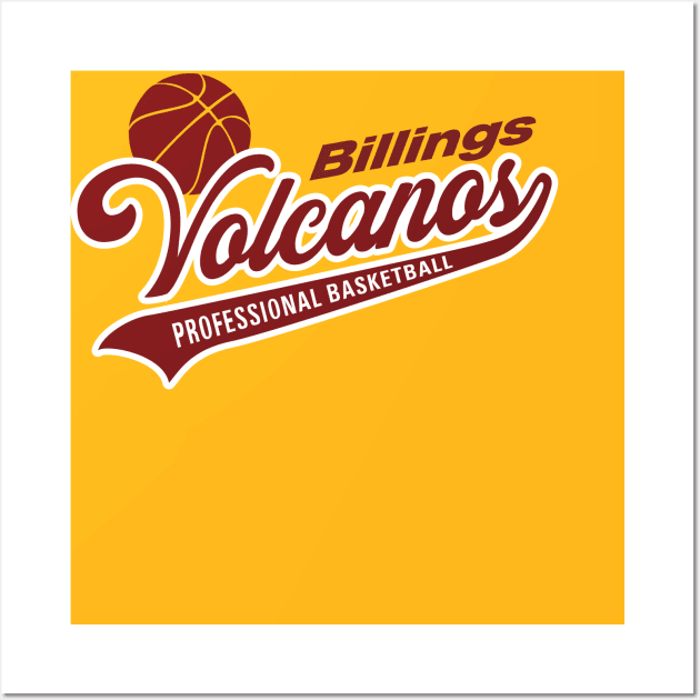 Billings Volcanos Wall Art by MindsparkCreative